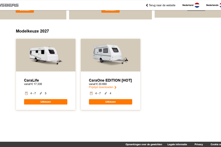 Weinsberg configurator